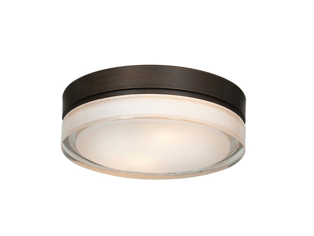 Access Lighting FR-20775LEDD-BRZ/OPL LED Flush Mount Ceiling Fixture, Bronze, Opal Glass, 4-Pack Cases