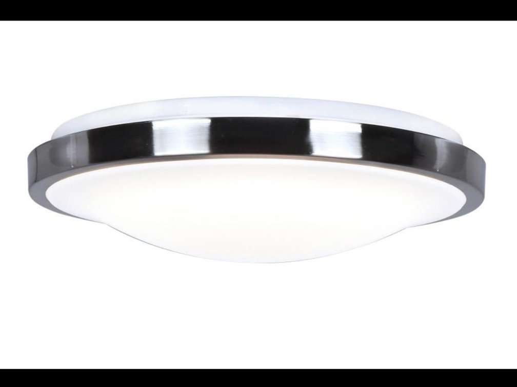 Access Lighting 20799LEDM-S-BS/ACR 24W LED Flush Mount, Brushed Steel