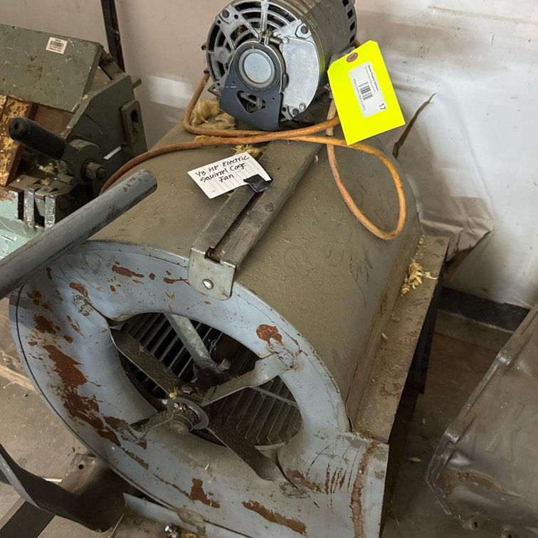 1/3 HP GE Squirrel Cage Blower Fan, Industrial Electric