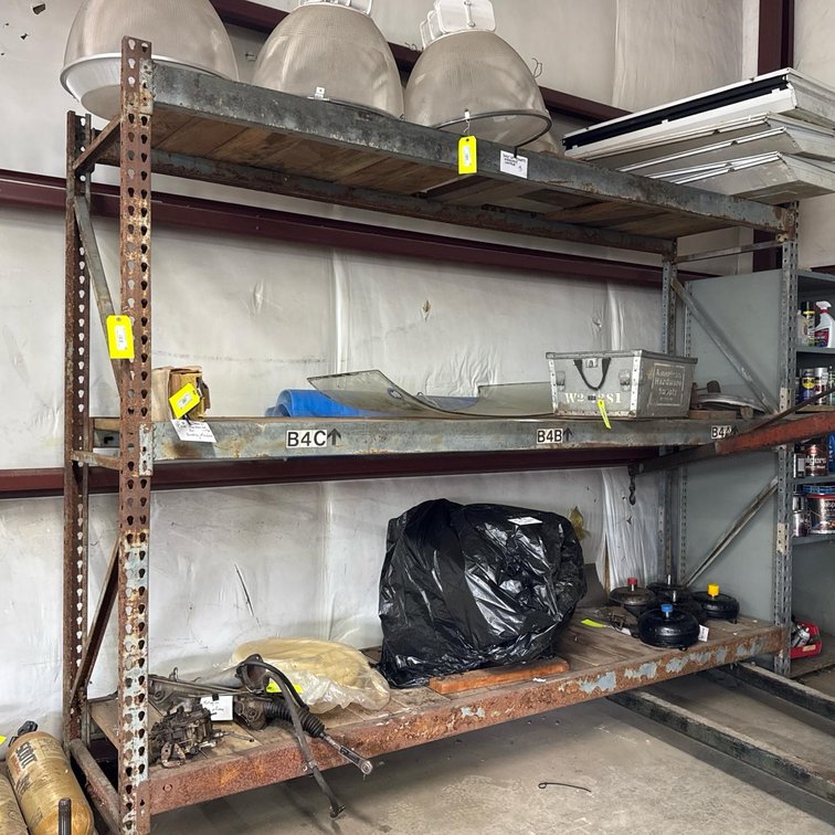 12 ft x 36 in x 8 ft Industrial Pallet Racking, 3 Shelves - NO CONTENTS