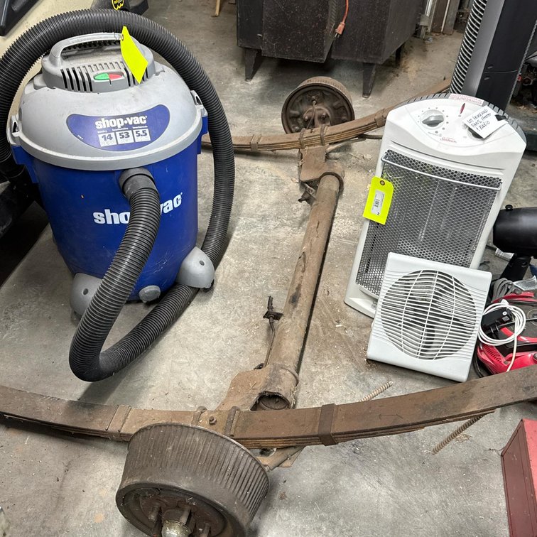 Trailer Axle with Hydraulic Drum Brakes, 5,200–7,000 lb Capacity (AXLE ONLY - NO OTHER ITEMS IN PHOTO)