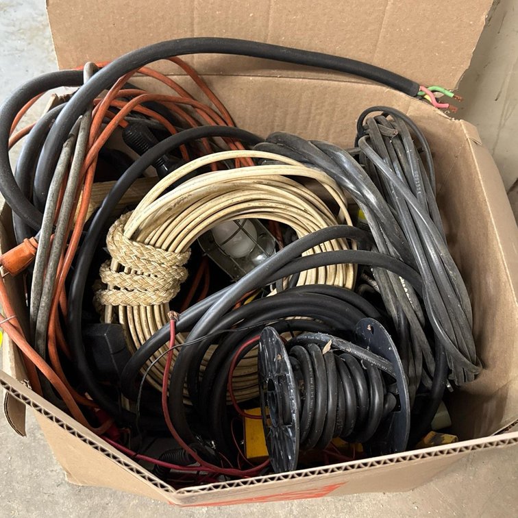 Mixed Lot Electrical Wire and Cable, 600V Sunlight Resistant, Assorted Gauges, UF & Extension