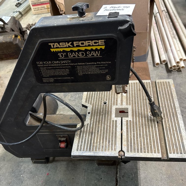 Task Force 10" Bench-Top Band Saw, 1/5 HP, 115V and Smaller Table-top Model