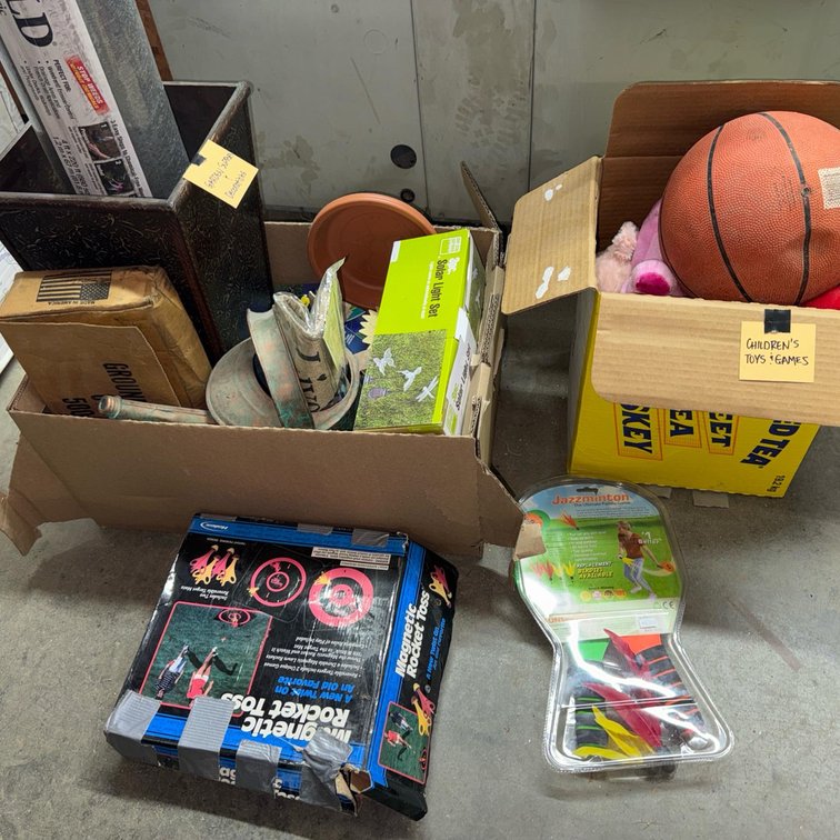 Mixed Lot of Sporting Goods and Games