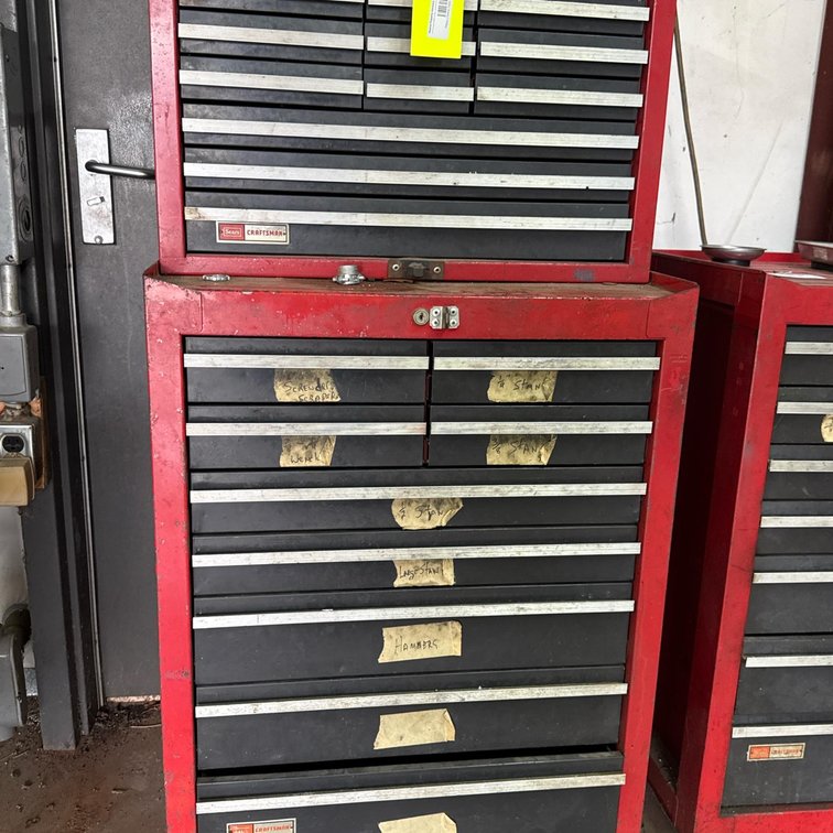 Sears Craftsman 2-Piece Steel Tool Chest with Contents