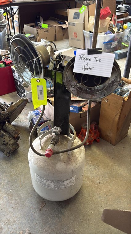 Dual Burner Propane Tank Top Heater, 20 lb Propane Cylinder
