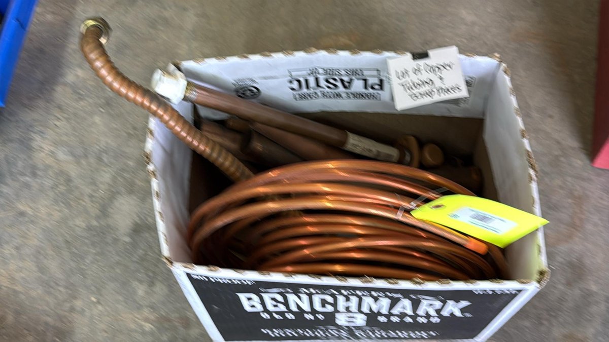 Copper Tubing and Scrap Pipe Lot – Various Sizes and Lengths