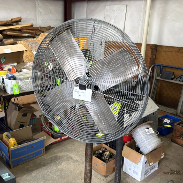 TPI Corporation HVD-30E 30" Industrial Pedestal Fan, 3-Speed, 120V, Steel Construction
