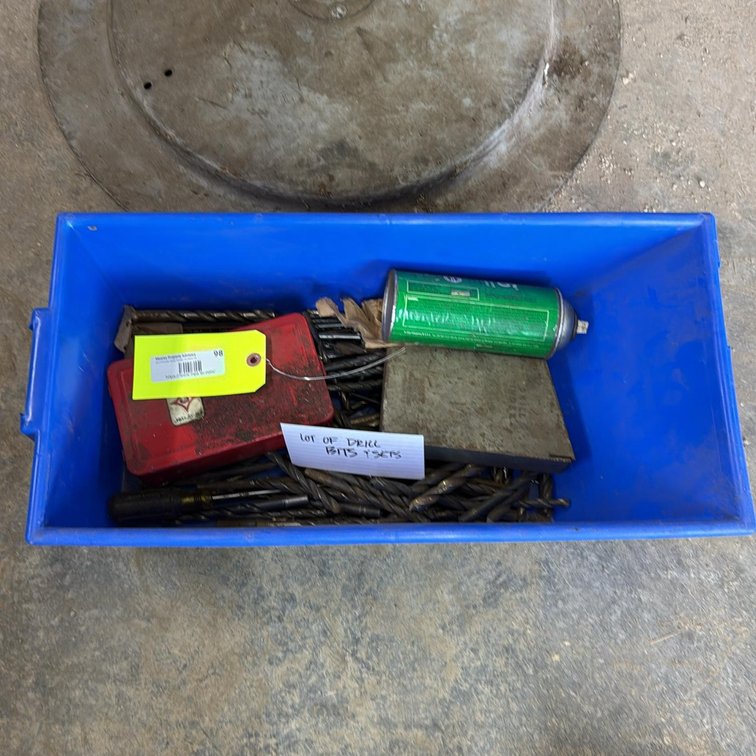Large Mixed Lot Drill Bits, Partial Tap and Die Sets, HSS, ~40-60 Pieces