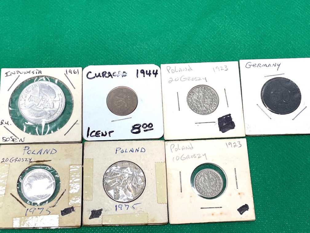 7-Piece Assorted World Coins & Tokens Lot