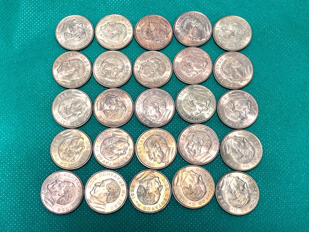 25 - 1959 Mo Mexico 10 Centavos
