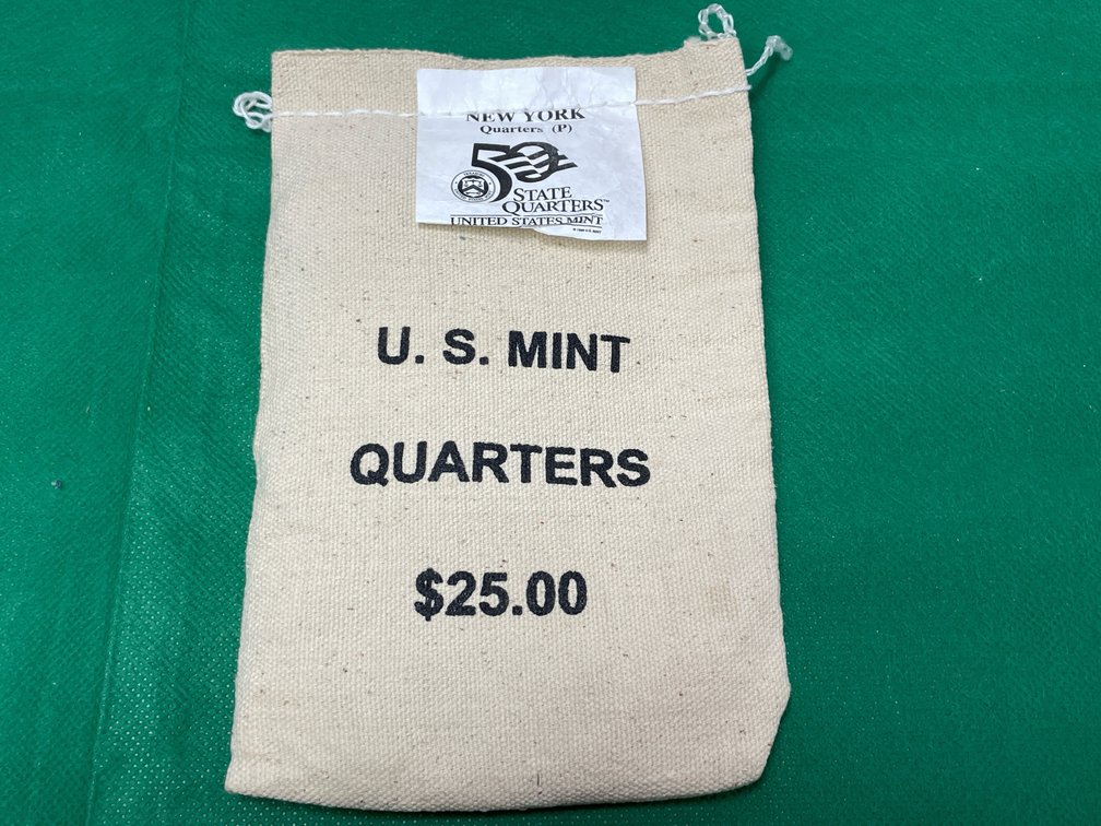 Unopened 2001-P US Mint New York 50 State Quarters $25 Bag