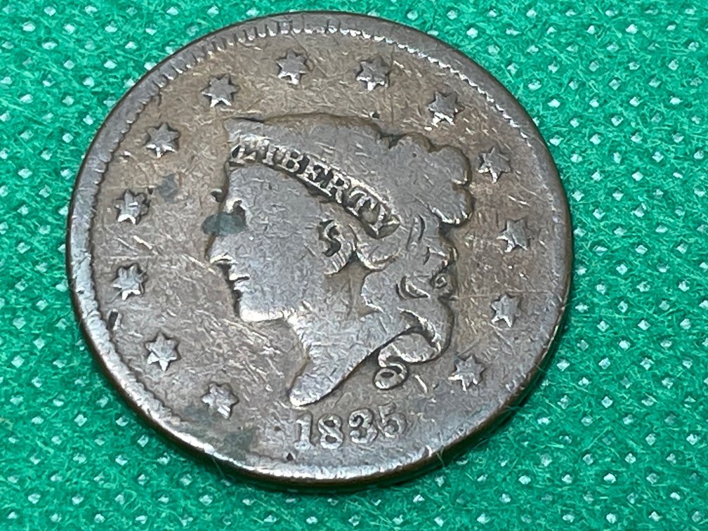 1835 Coronet Head Large Cent