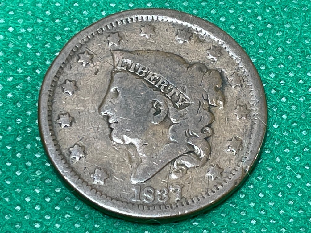 1837 Coronet Head Large Cent