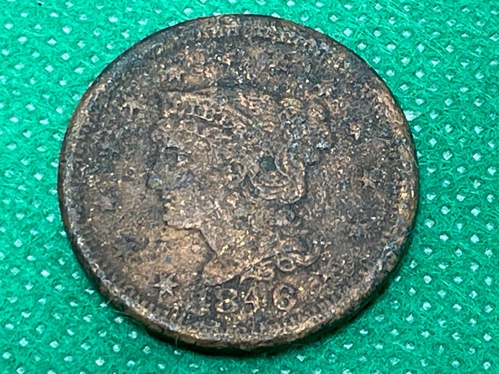 1846 Braided Hair Large Cent