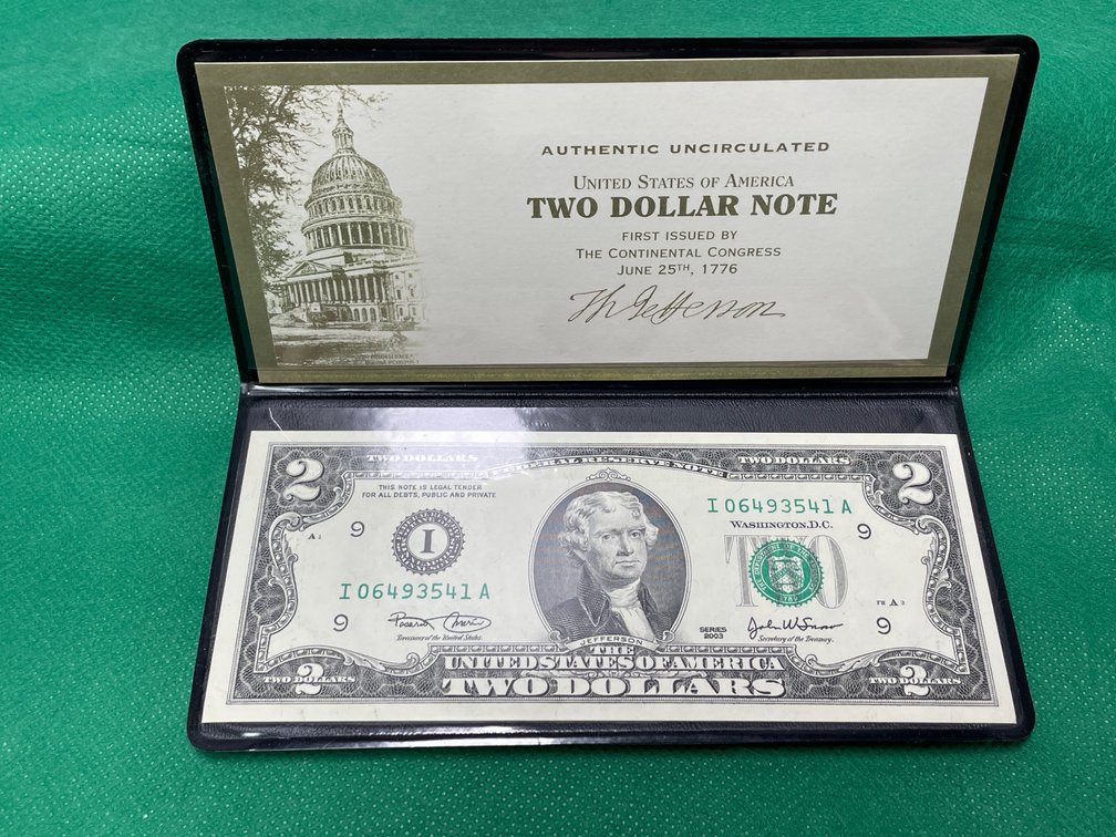 2003 United States Two Dollar Note - Crisp UNC Condition