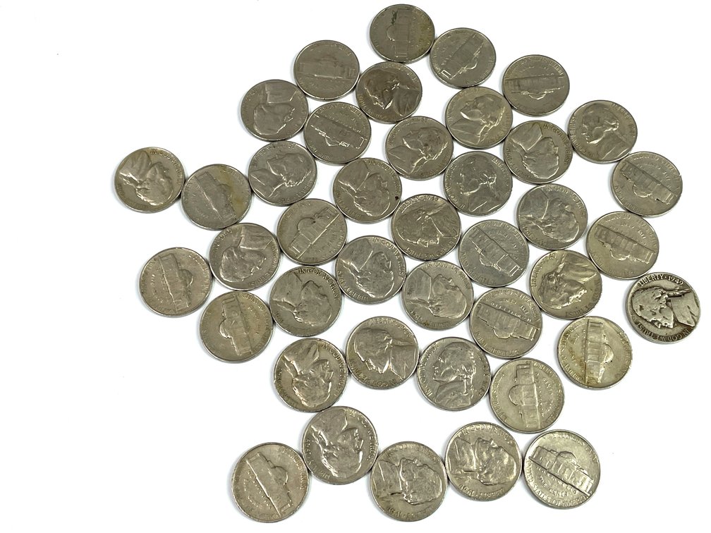 Roll of 40 1949-S Jefferson Nickels