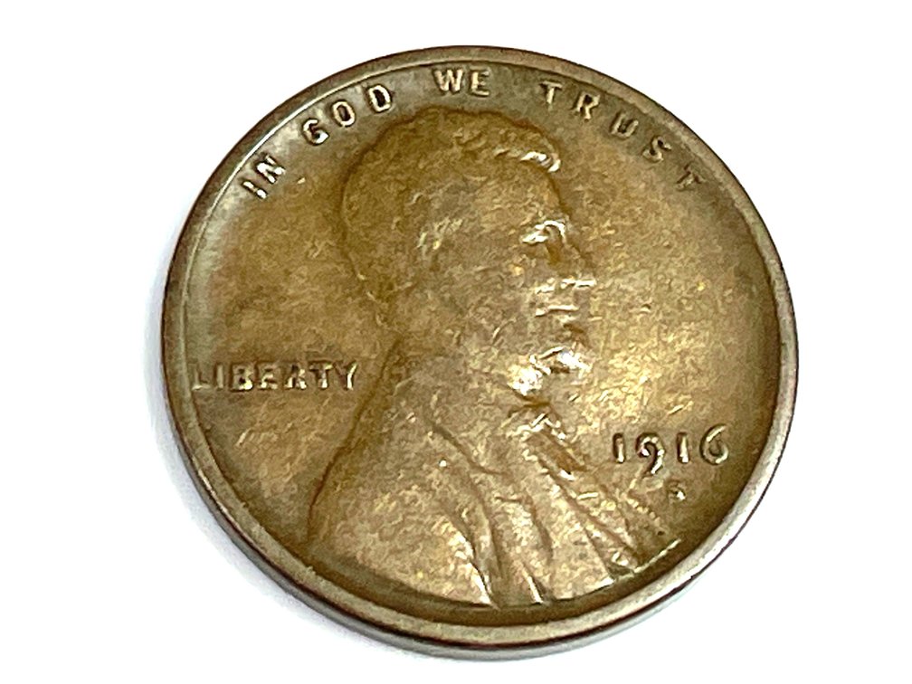 1916-S Lincoln Wheat Cent - VF