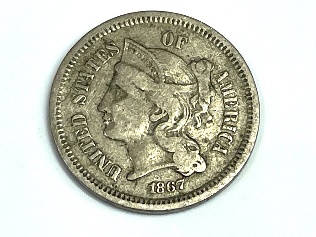1867 Three-Cent Nickel - VF