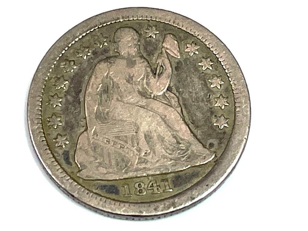 1841 Seated Liberty Dime - VF