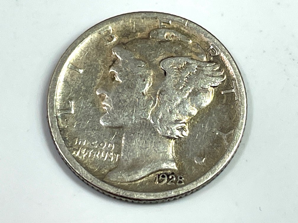 1928 Mercury Dime - F