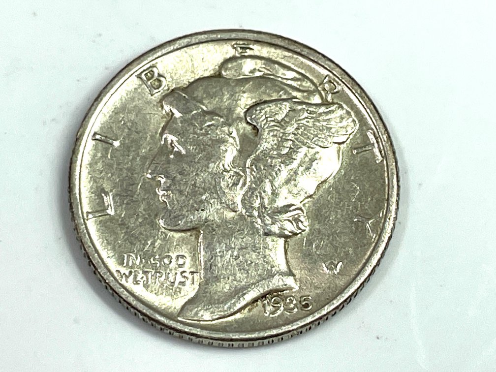1935 Mercury Dime - AU