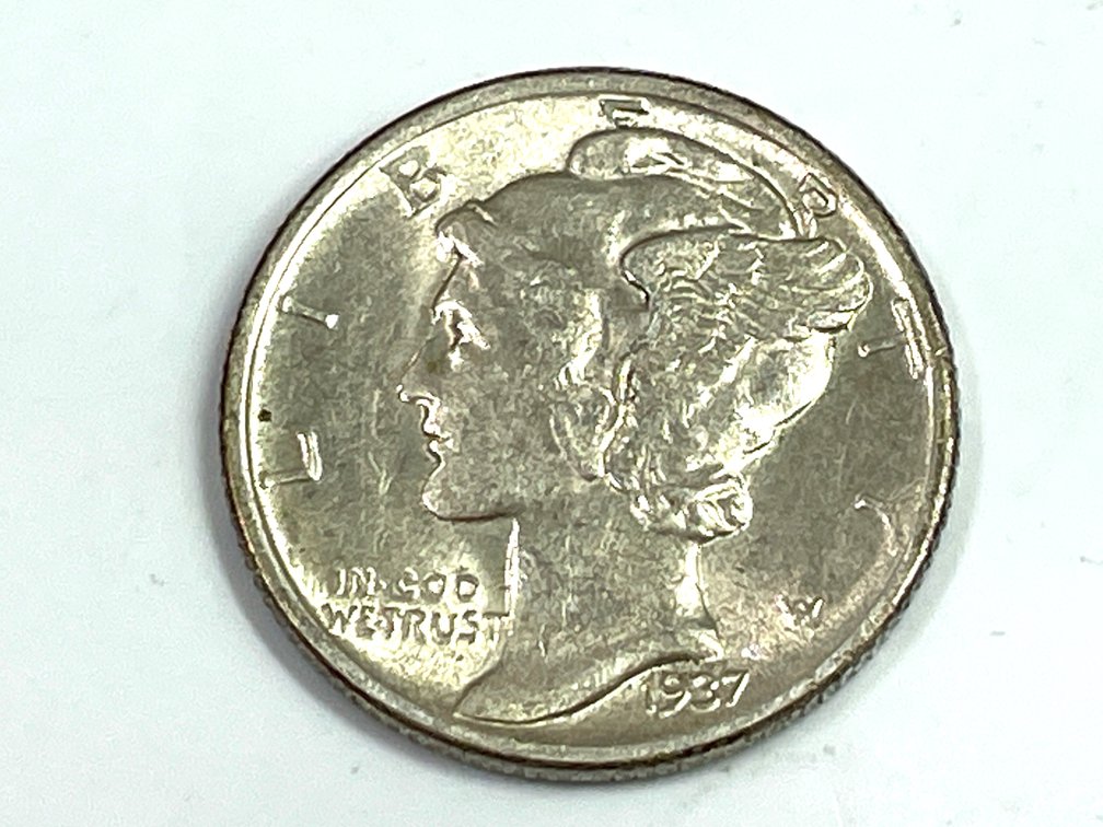 1937 Mercury Dime - AU