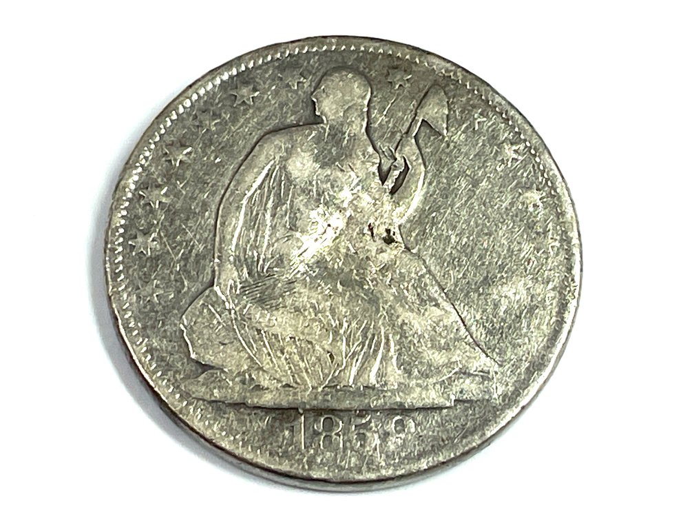 1858-O Seated Liberty Half Dollar - F