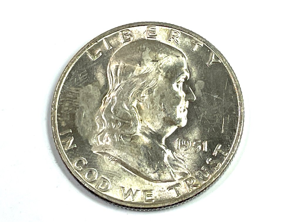 1951-D Franklin Half Dollar - MS64 Full Bell Lines