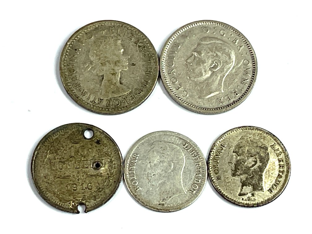 Lot of 5 Assorted World Coins