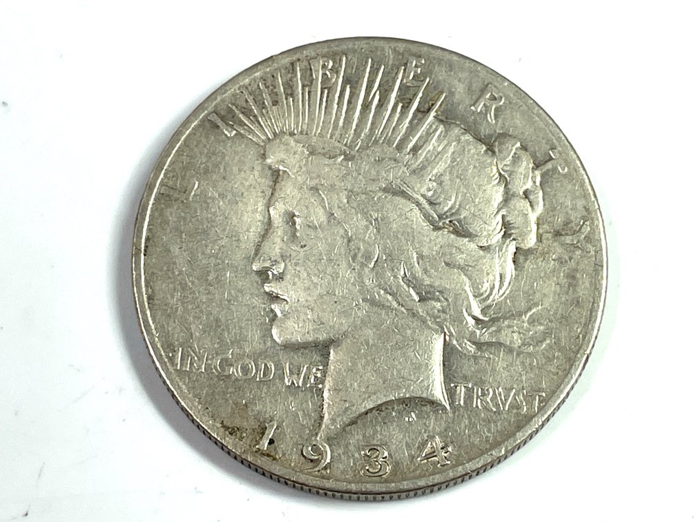 1934-S Peace Silver Dollar - Filled S Mint Mark