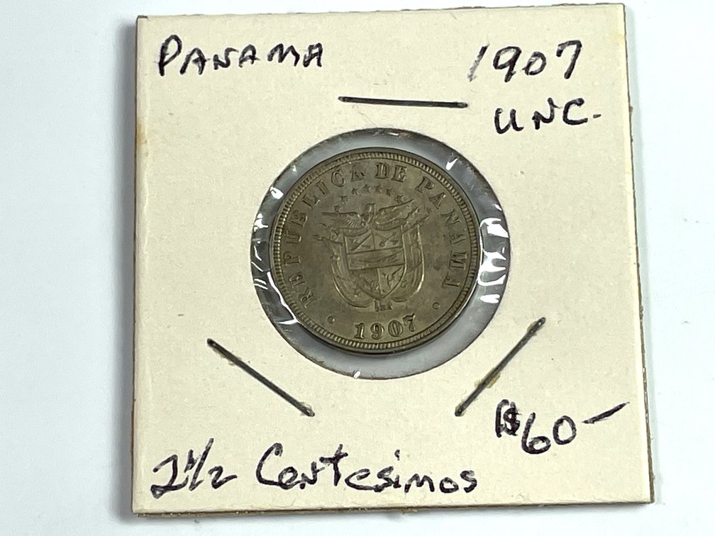 1907 Panama 2 1/2 Centesimos - UNC