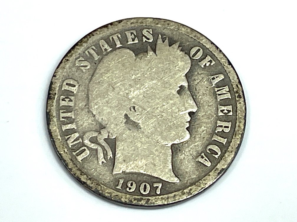 1907 Barber Dime