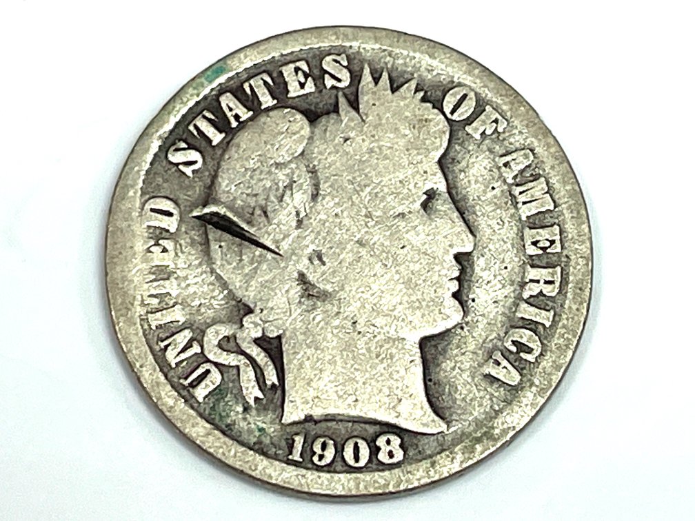 1908-S Barber Dime