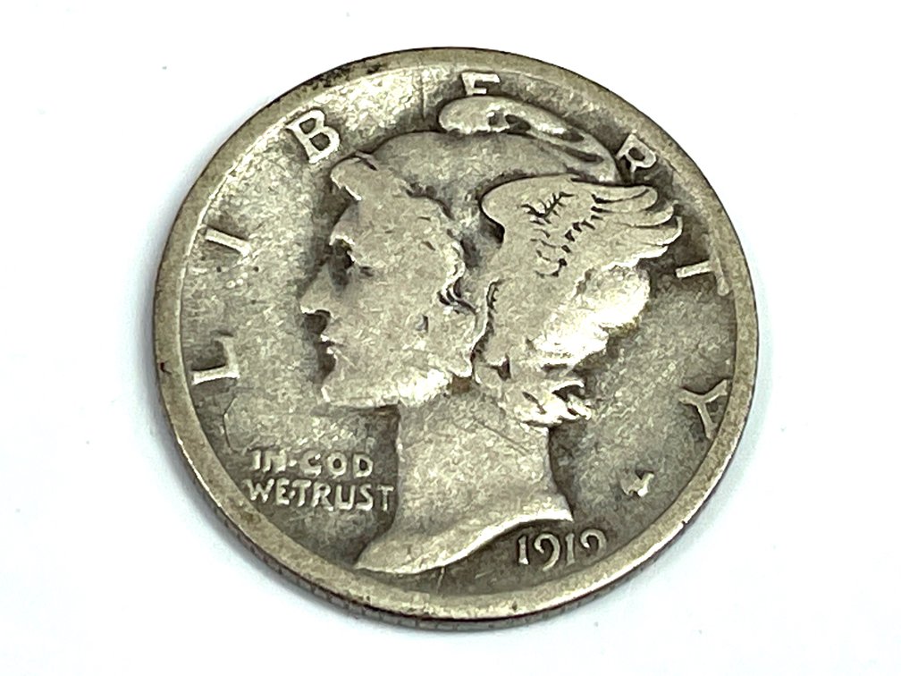 1919-D Mercury Dime - VG