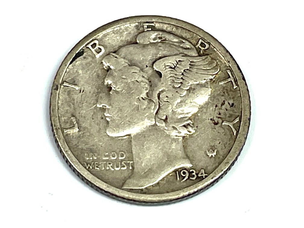 1934-D Mercury Dime - XF