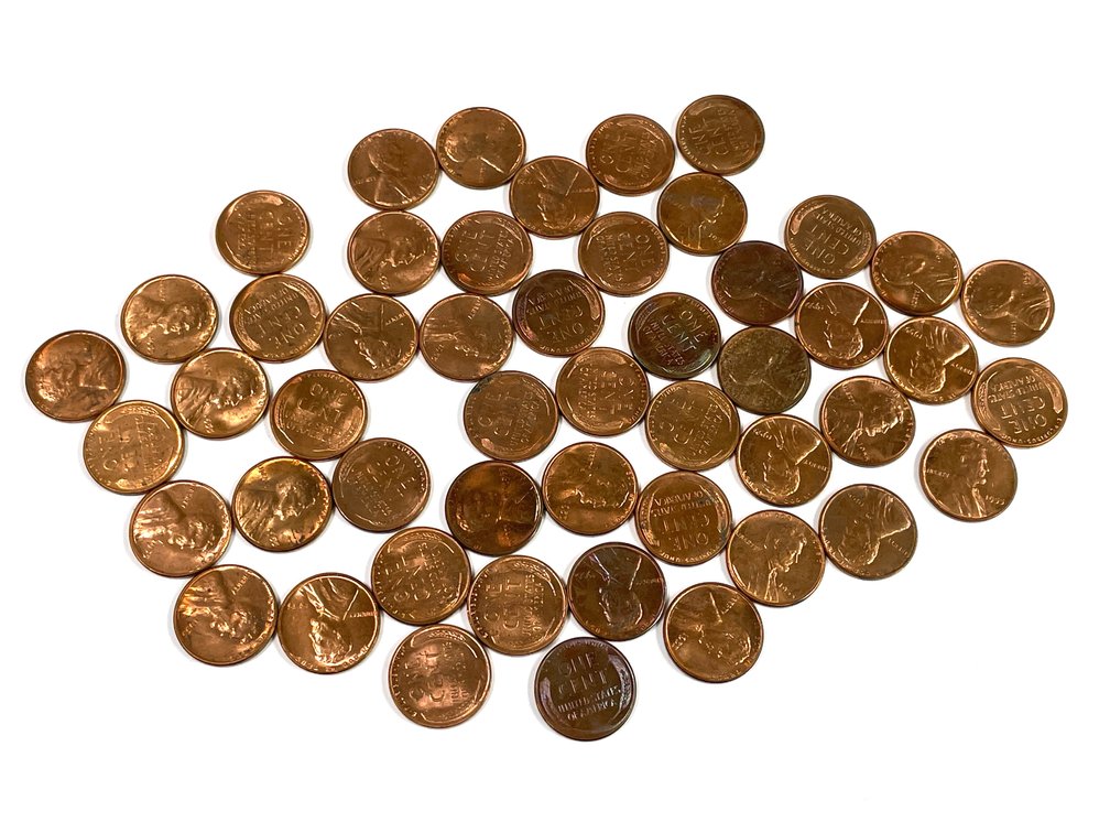 BU Roll of 50 1955 Lincoln Cents