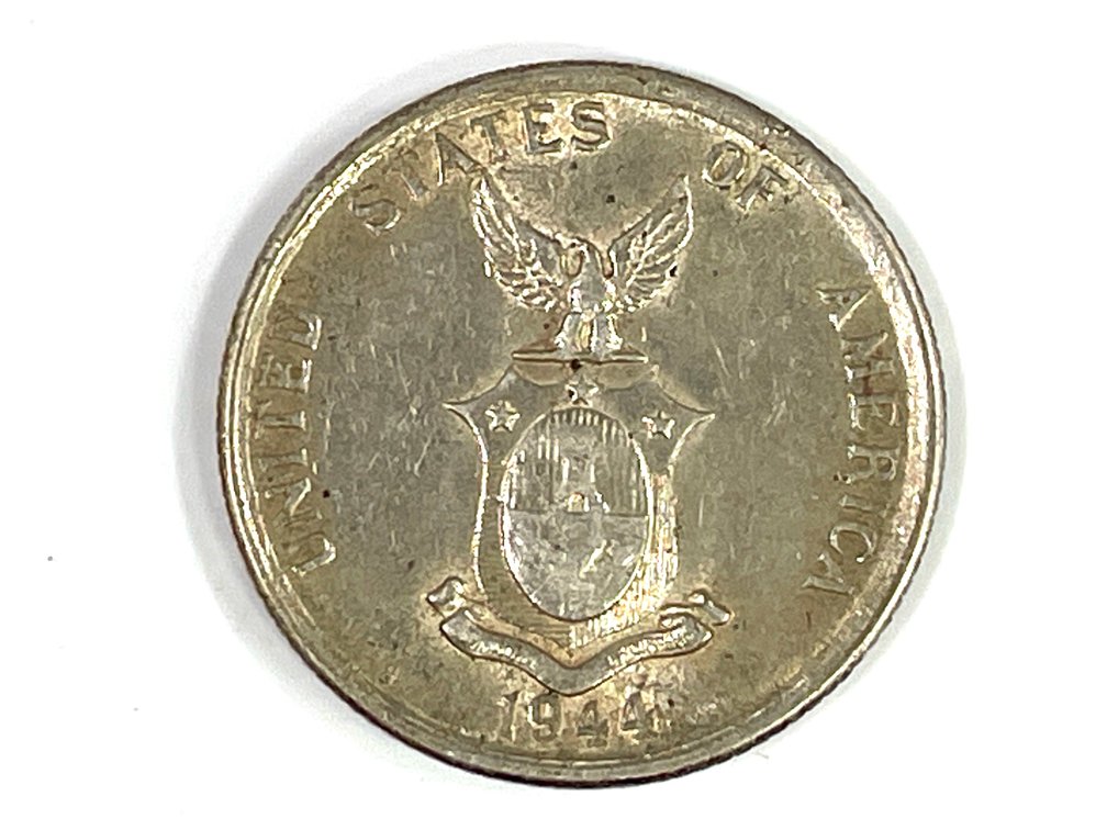 1944 Silver US Philippines 50 Centavos