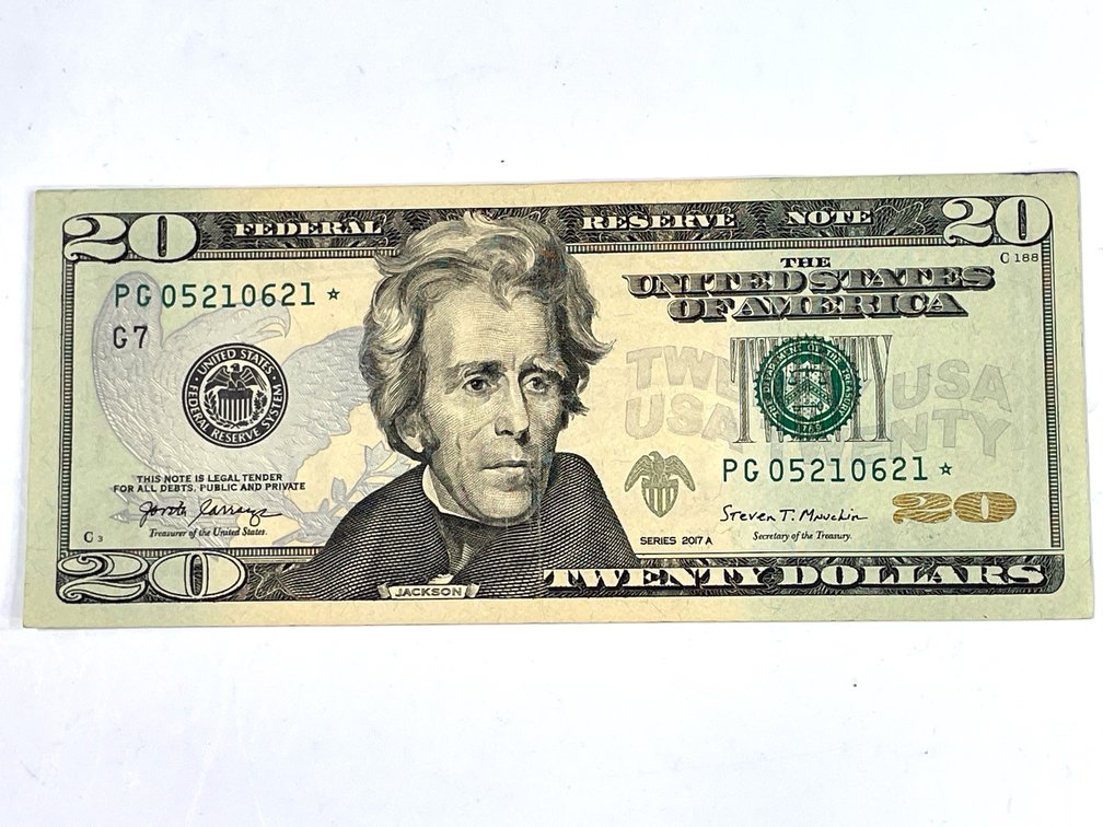 2017A $20 Federal Reserve Star Note - Crisp AU