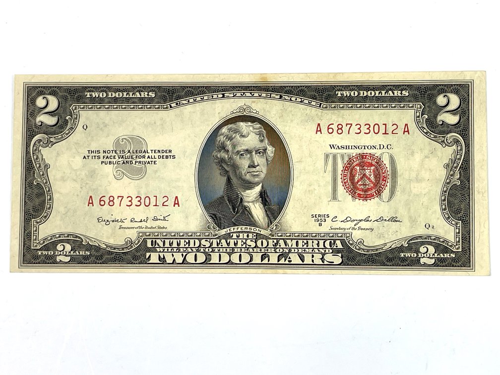 1953 B $2 Red Seal United States Note - Crisp UNC