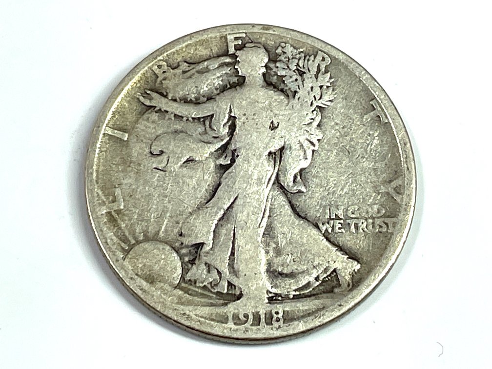 1918-S Walking Liberty Half Dollar - VG