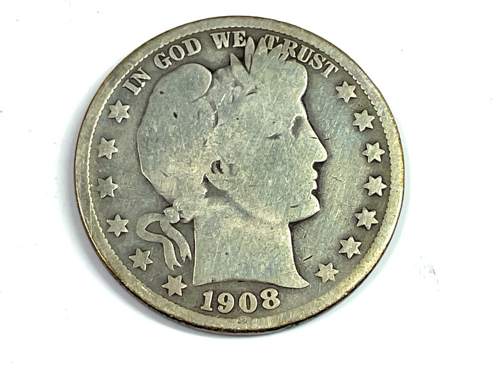 1908 Barber Half Dollar - G-VG