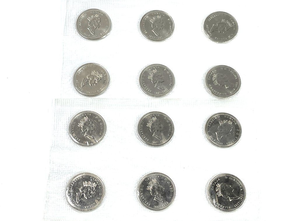 1992 Canada 125th Anniversary Provincial Quarter 12-Coin Set