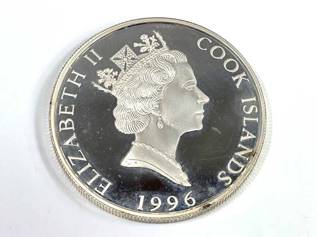 1996 Proof Cook Islands Olympic National Park Bald Eagle $10 (.8327 oz Silver)
