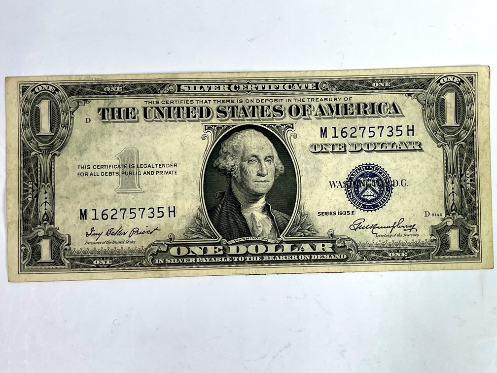 1935 E $1 Silver Certificate - Crisp UNC