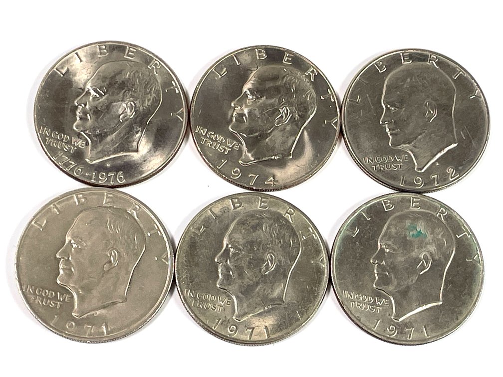 1971-1976 Eisenhower Dollar Lot of 6