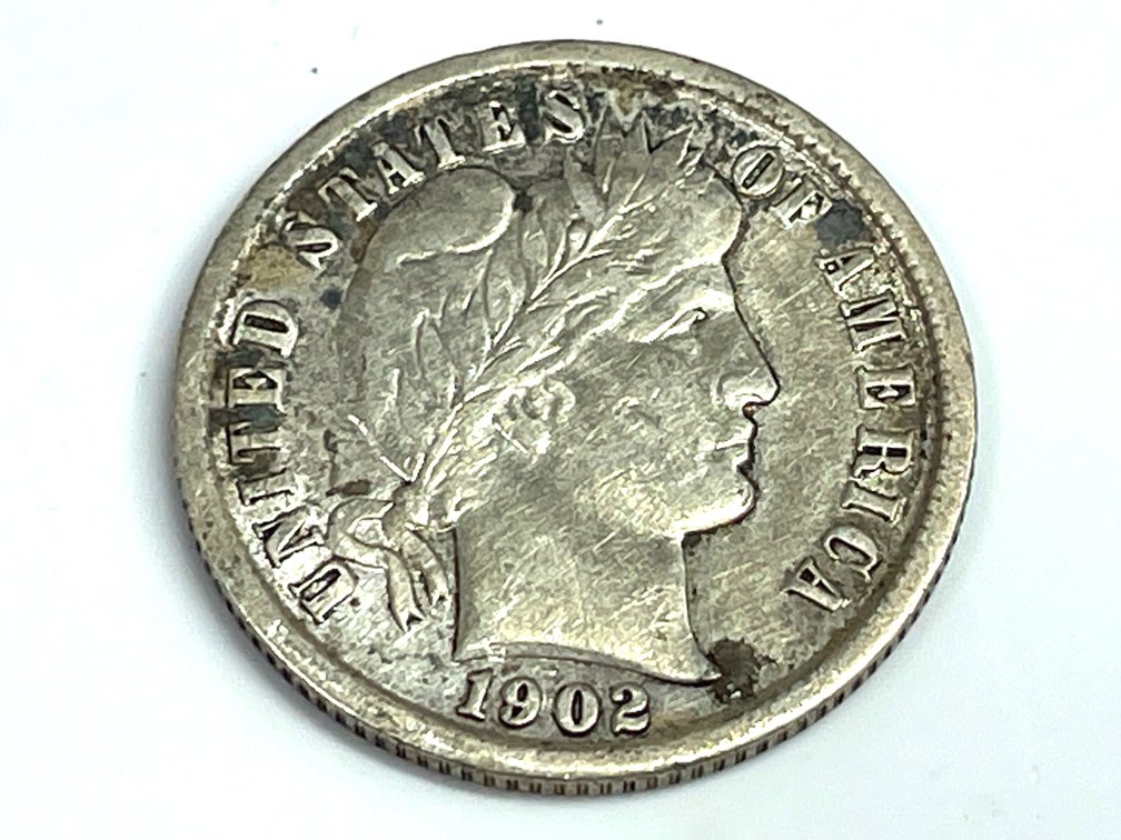 1902 Barber Dime - VF