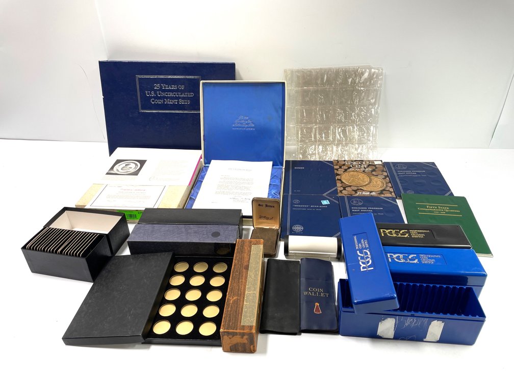 Mixed Lot Numismatic Coin Albums & Storage Supplies