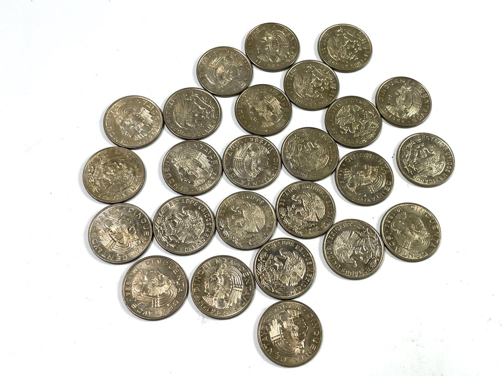 1956 & 1964 Mo Mexico 50 Centavos (25 Pieces)