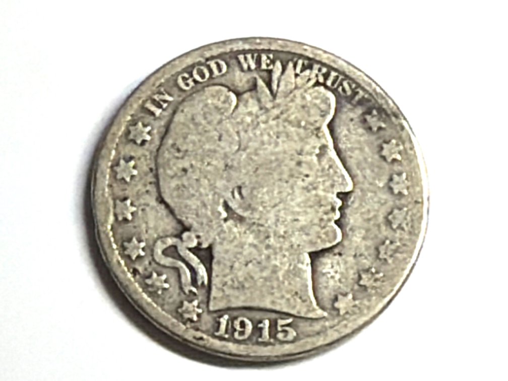 1915 Barber Half Dollar